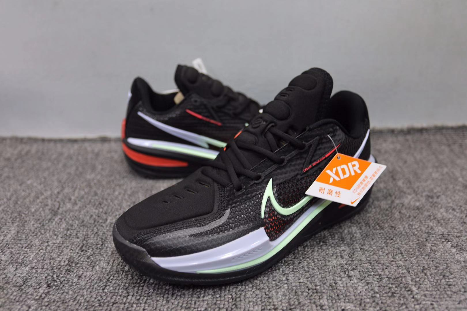 2021 Nike Air Zoom GT Cut Black White Orange Basketball Shoes